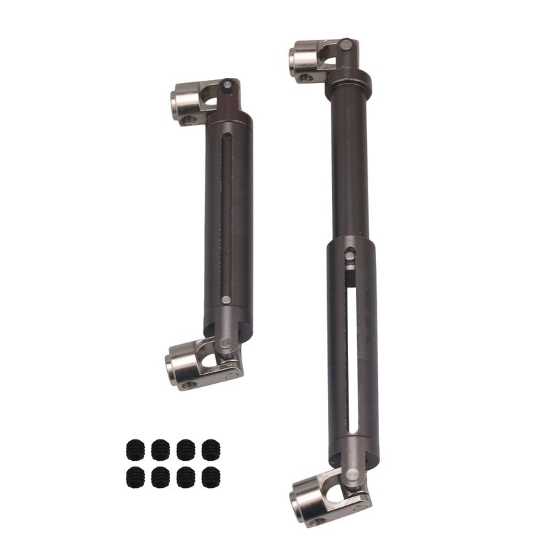 Mxfans 2PCS Titanium Al. Upgrade DriveShaft Replacement for AXIAL SCX10 Electric 4WD RC1:10 Off-Road Model Car - Image 1